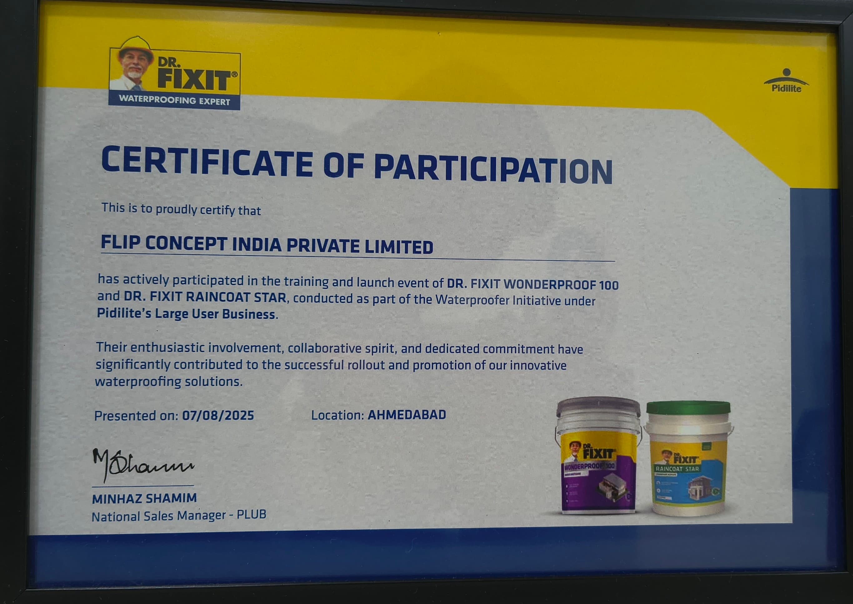 Dr. Fixit Certified Applicator
